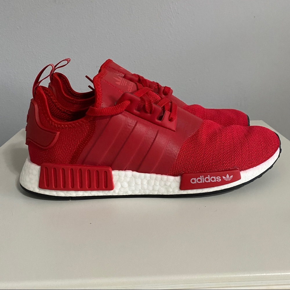 Adidas NMD_R1 “Scarlet” Sneakers Scarlet Cloud White Core Black - Picture 2 of 10